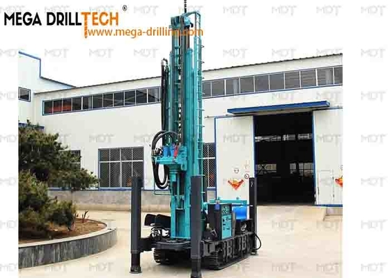 Máy khoan lỗ khoan nước bằng khí nén bánh xích thép 350m Máy khoan không khí DTH