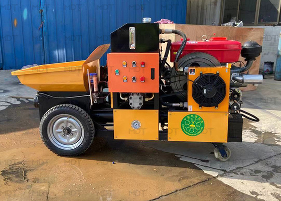 Máy phun bê tông tự động bơm kép 8m³ / H cho xây dựng