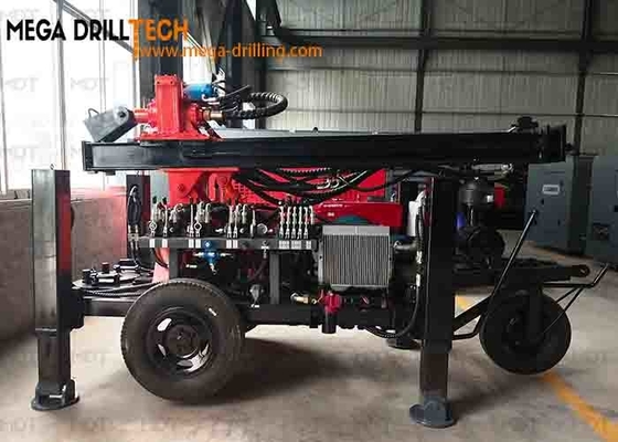 Rơ moóc bánh xe Máy khoan giếng nước tích hợp Thủy lực cầm tay nhỏ