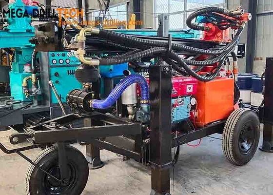 Rơ moóc bánh xe Máy khoan giếng nước tích hợp Thủy lực cầm tay nhỏ