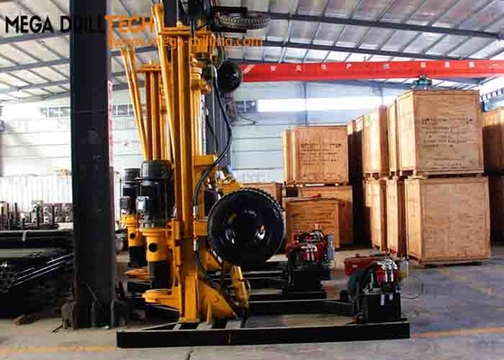 Máy khoan đá DTH không khí di động tự hành MDT-200D 200m để khoan giếng nước