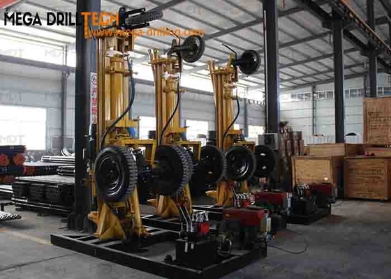 Máy khoan đá DTH không khí di động tự hành MDT-200D 200m để khoan giếng nước
