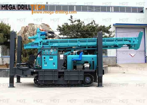 Máy khoan lỗ khoan nước bằng khí nén bánh xích thép 350m Máy khoan không khí DTH