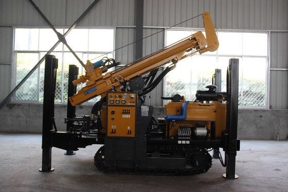 Máy khoan giếng nước tự chế Máy khoan giếng thủy lực với động cơ diesel