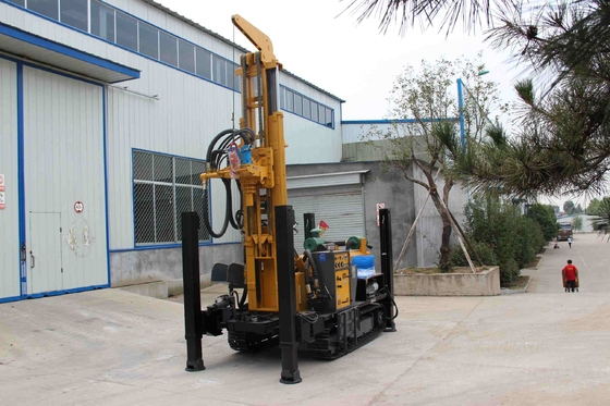 Máy khoan giếng nước tự chế Máy khoan giếng thủy lực với động cơ diesel