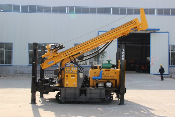 Máy khoan giếng nước tự chế Máy khoan giếng thủy lực với động cơ diesel