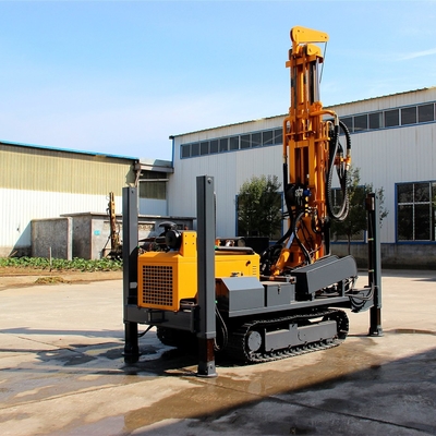 Máy khoan giếng nước tự chế Máy khoan giếng thủy lực với động cơ diesel