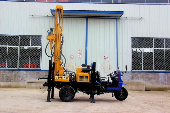 Deep Rock Water Well Crawler Drilling Rig với các outriggers thủy lực
