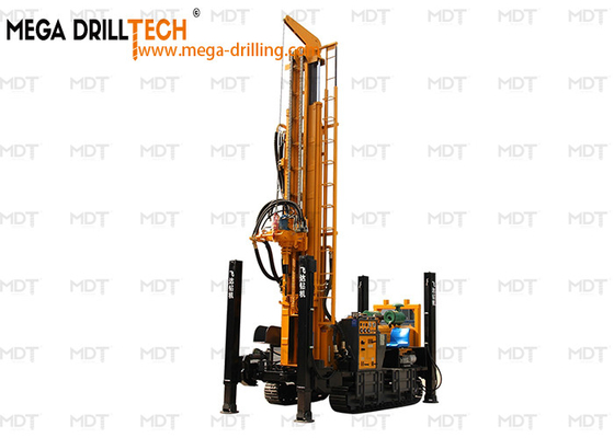 Máy khoan giếng nước xoay động cơ kép với máy bơm ba bánh