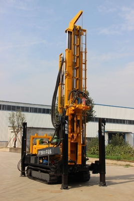 Máy khoan giếng nước xoay động cơ kép với máy bơm ba bánh