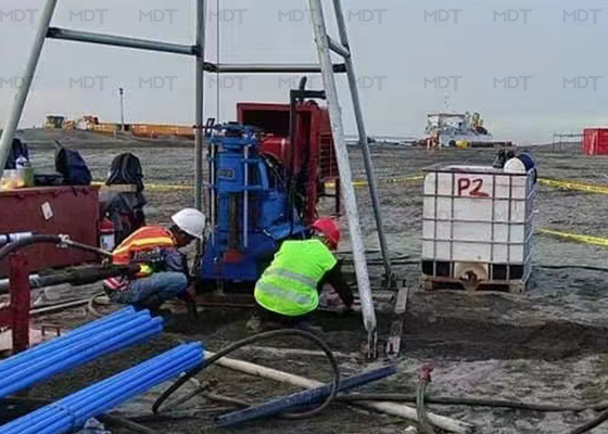 Máy khoan giếng di động loại YBM Độ sâu 200m cho đường sắt