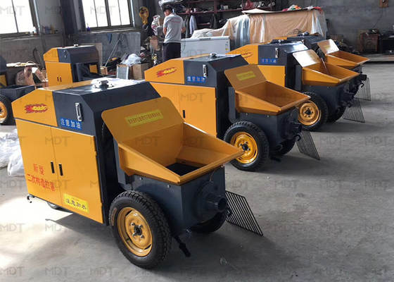 Máy phun bê tông tự động bơm kép 8m³ / H cho xây dựng