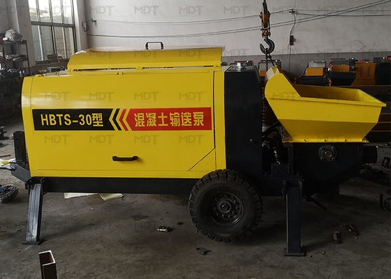 Máy phun bê tông nhỏ MDT-30 Máy bơm bê tông gắn rơ moóc