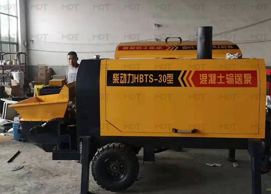 Máy phun bê tông nhỏ MDT-30 Máy bơm bê tông gắn rơ moóc