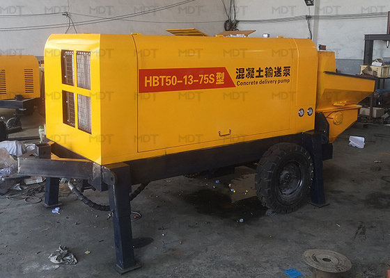 Máy trộn bê tông cầm tay MDT-50 55KW Kích thước nhỏ Màu vàng
