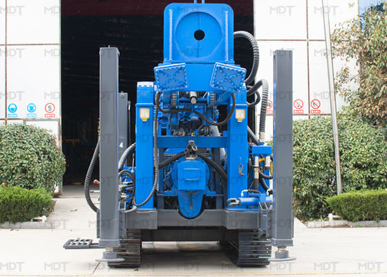 Máy khoan bánh xích thủy lực kim cương địa kỹ thuật Màu xanh lam