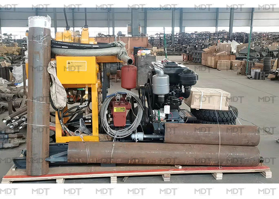 Máy khoan trục chính lõi địa chất Diesel di động sâu 200m cho giếng nước