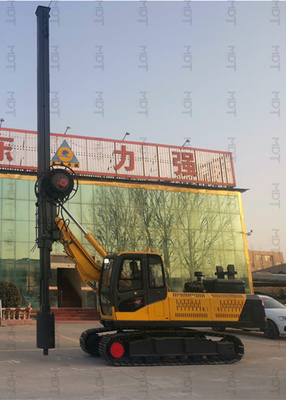 Máy đóng cọc DTH 18 mét, Máy đóng cọc quay Chuyển tiếp thuận tiện