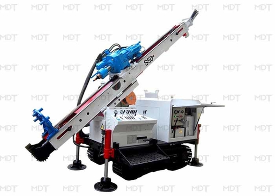 50 mét Máy khoan neo 55KN Máy khoan quay màu xanh lam