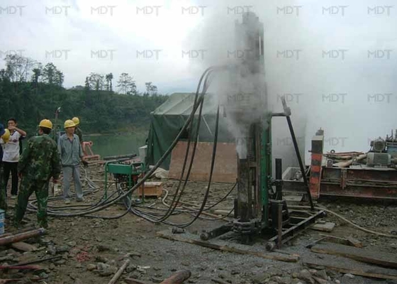 Máy khoan bu lông neo địa kỹ thuật thủy lực Độ sâu 80m
